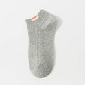 Solid Color Men's Calibration Socks Double Needle Cotton