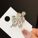 Fantasy Crystal Flowers Exquisite Side Barrettes