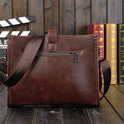 Men's Shoulder Messenger Bag Korean Style Casual Horizontal Retro