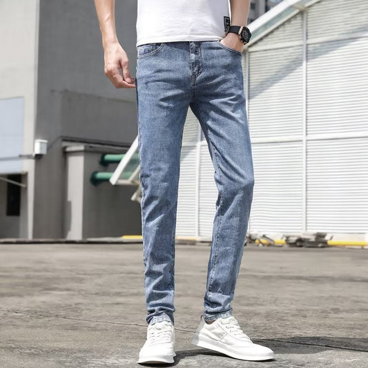 Light-colored Jeans Men's Korean-style Stretch