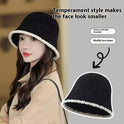 Autumn And Winter Slim-looking Knitted Bucket Confinement Hat