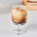 Short Foot SUNFLOWER Glass Coffee Cup Cold Extract Latte