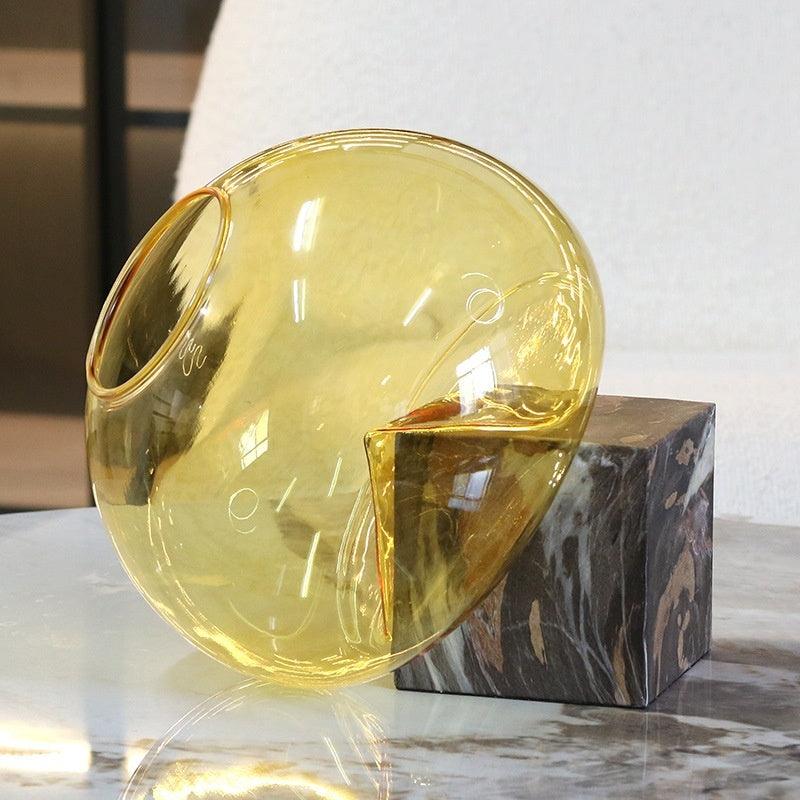 Creative Glass Flowerpot And Flower Vase