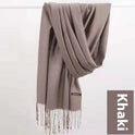 Pure Color Warm Keeping Scarf All-match Cashmere Shawl