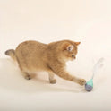 Pet Cat Toy Tumbler Tease Cat Ball Bite-resistant Tease Stick Feather Self-healing