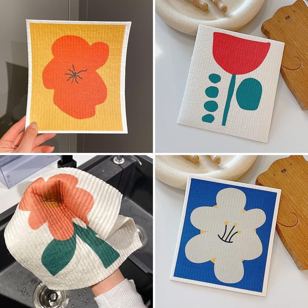 Household Wood Pulp Cotton Cleaning Cloth And Dishwashing