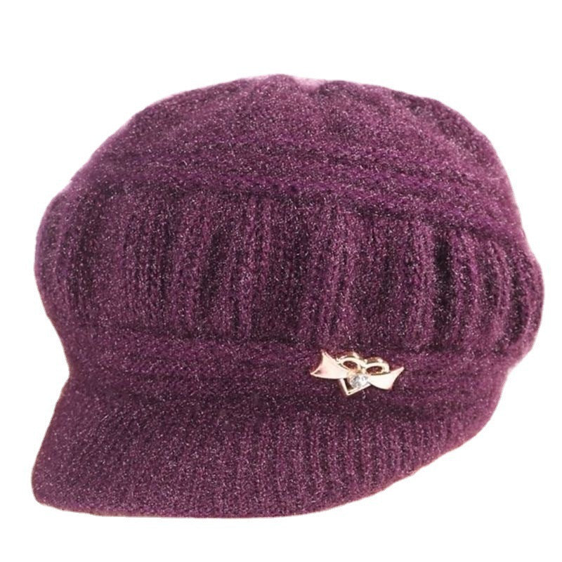 Thickened Knitted Wool Warm Women's Beret