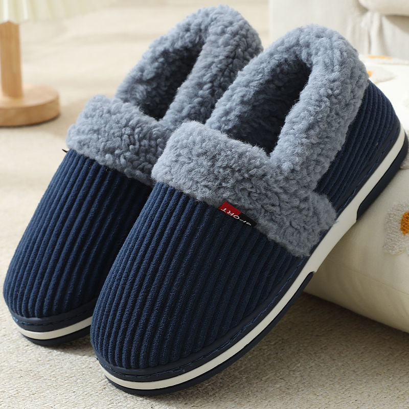 Heat Patches Heel Cotton Slippers Men's