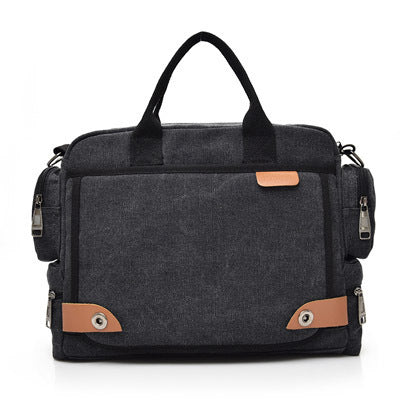 Multi-compartment Canvas Fashion Men's Shoulder Bag