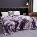 Art Tie-dye Casual Milk Fiber Fleece Blanket Cover