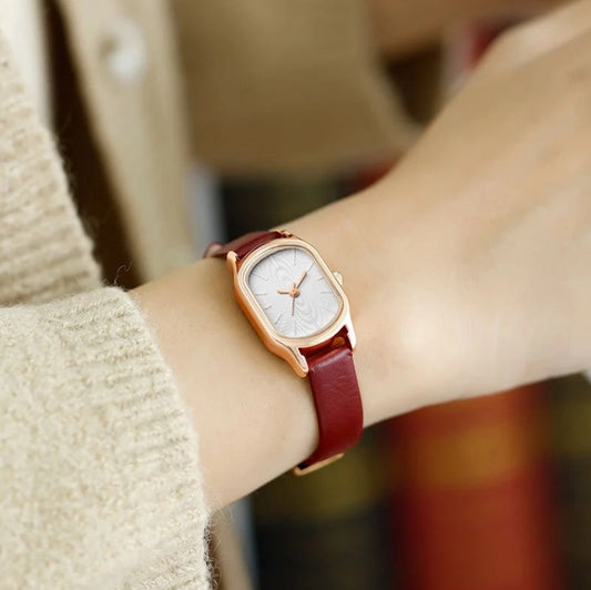 Simple Temperament Thin Strap Small Square Watch