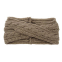 European And American Knitting Twist Cross Wool Hair Band