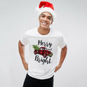 Women's Christmas Movie Print Crew Neck T-shirt