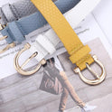 New Style Personalized Straw Mat Pattern Decorative Dress Belt