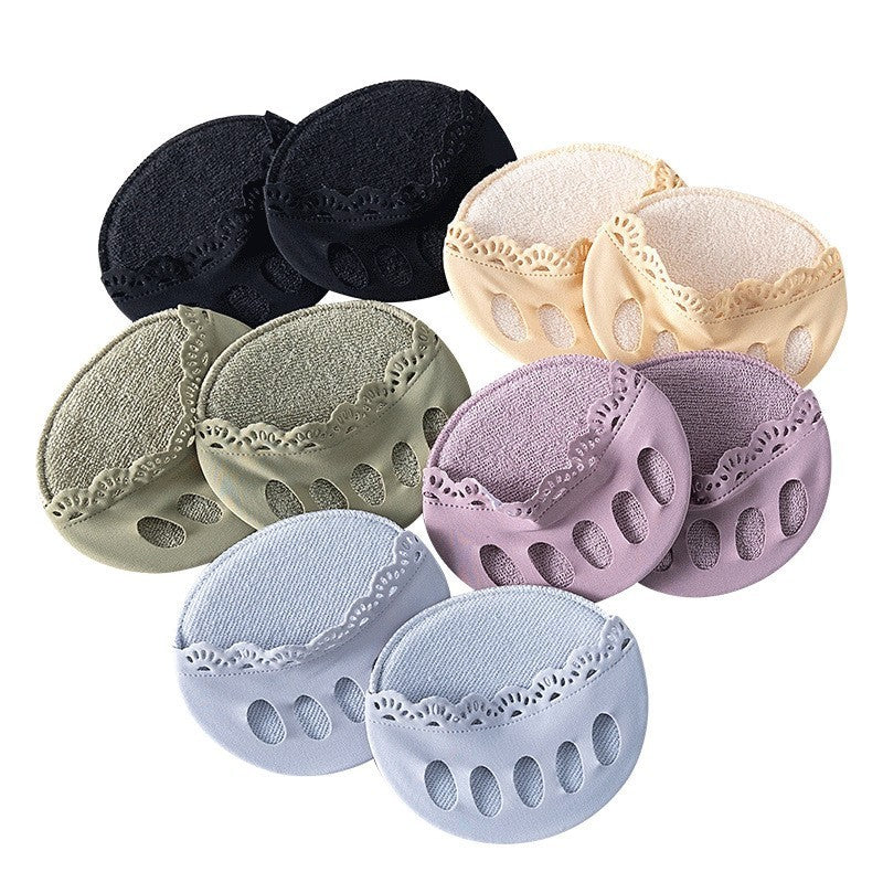 Lace Invisible Five Finger Half Soles Four Seasons Universal Non-slip Toe Socks Female