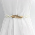 Women's Rhinestone Pearl Waist Chain Fashion Dress Decoration