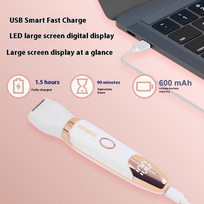 New Five-in-one Multi-functional Electric Shaver Smart Digital Display Screen Home