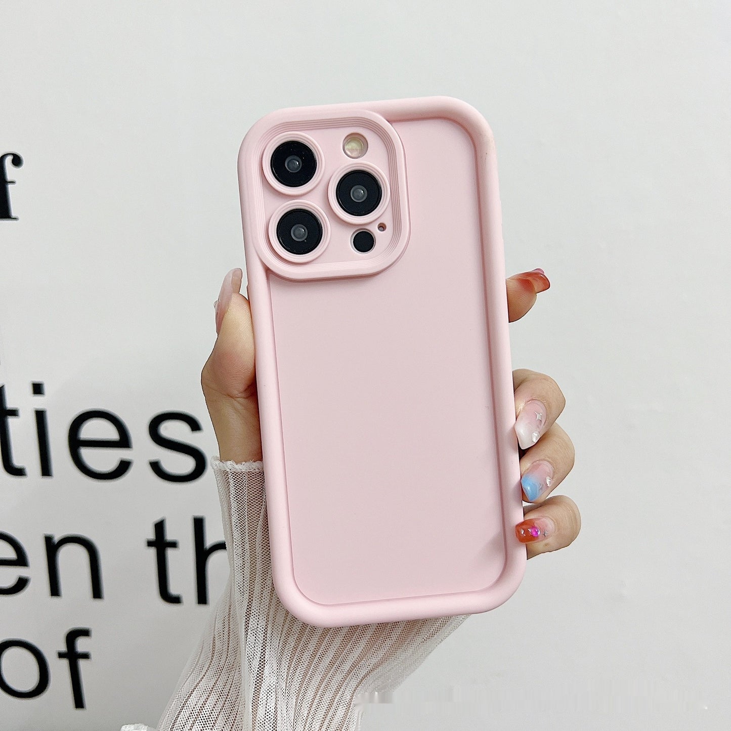 Simple Solid Color Casual Frosted Phone Case