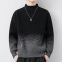 Men's Gradient Color Woolen Sweater