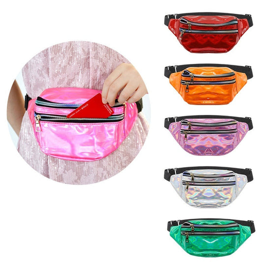 Outdoor Men's And Women's Waist Pack Sports Fitness 7 Color Laser