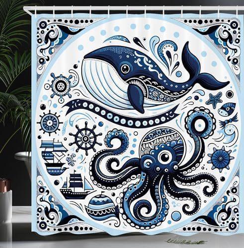 Interesting Shower Curtain Punch-free Decoration