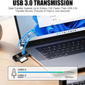 USB 3.0 Memory Card Reader 2In1 LED Micro SD SDHC SDXC Mobile T-FLASH PC Laptop