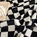 Chessboard Flannel Blanket Thickened Milk Flannel Blanket