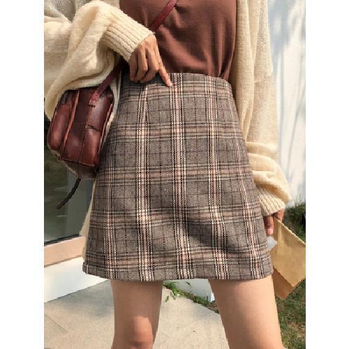 New All-match Bag Hip One-step Short Skirt A-line Skirt