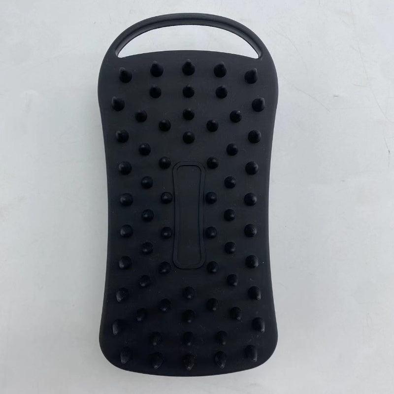 New Silicone Square Bath Brush Portable Lanyard
