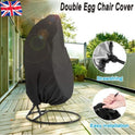 Waterproof Double Egg Chair Cover Hanging Swing Hammock Rattan Outdoor Furniture