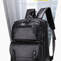 High-end Leather Texture Business Large Capacity Backpack