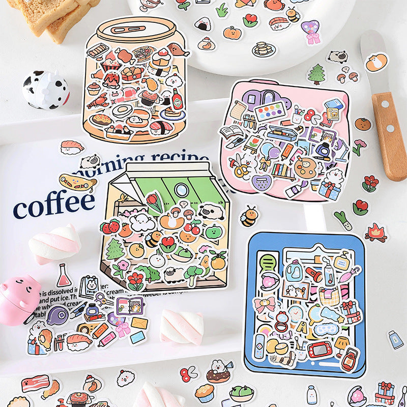 Sticker Pack Little Life Home Series Hand-painted Cartoon Hand Tent Stickers 100 Sheets