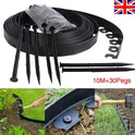 10m Lawn Border With 30 Plastic Stakes Garden Border For Paths, Driveways, Flowers And Plants