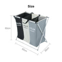 Aluminium Large Laundry Basket Hamper Washing Clothes Storage Bin Bag Light Dark