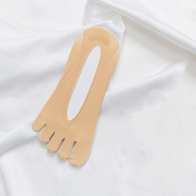 Men's And Women's Thin Velvet Five Toe Socks