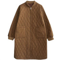 Mid-length Slim Fit Thickened Slimming Cotton Coat Jacket