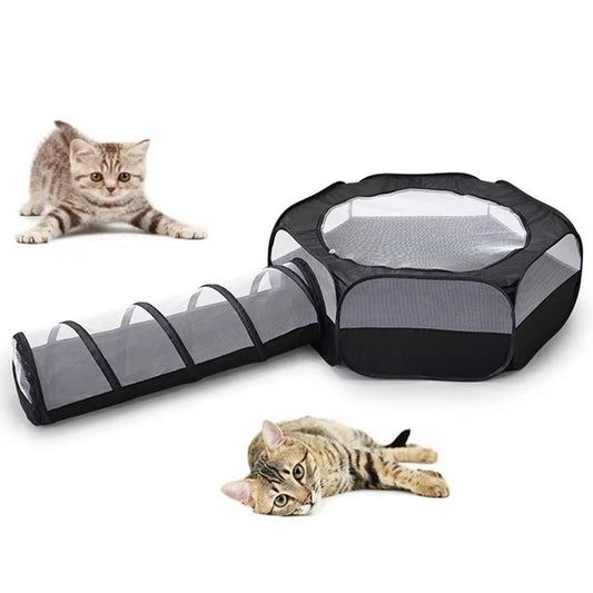 Pet Cat Removable Foldable Comfortable Touch Multifunctional Not Taking Up Space Cat Tunnel Not Stained With Hair Cat Supplies