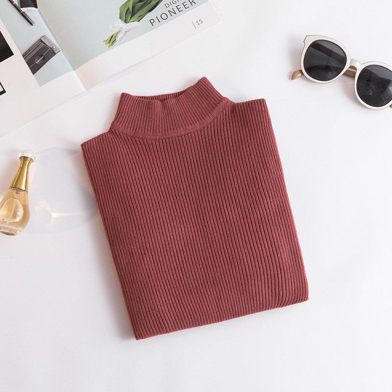 The New Fashion All-match Slim Knitted Top Trendy