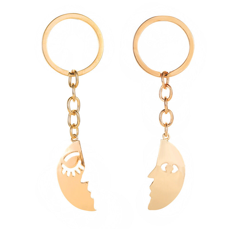 Accessories Cute Cartoon Planet Metal Keychain Key Chain Love