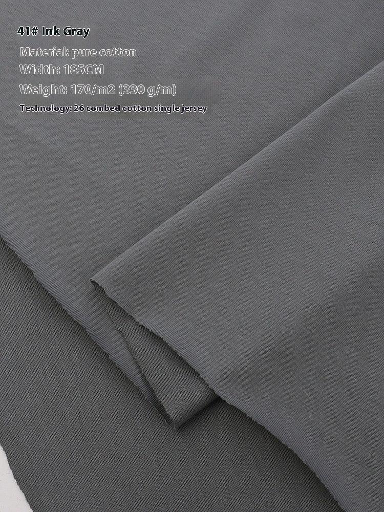 Summer Xinjiang Cotton Knitted Plain Cloth Doll Clothes Short-sleeved T-shirt Thin Jersey Spring Flower Bed Cover