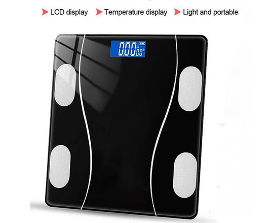 Digital Bathroom Scales 180KG Body Weight Weighing Scale LCD Electronic UK