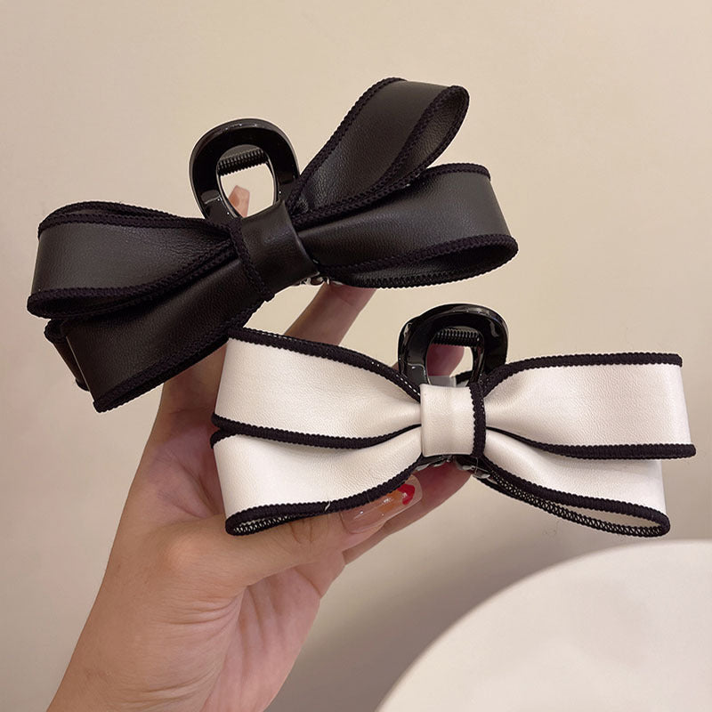 French Elegant Bow Claw Clip Girls Spring And Summer