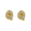 18K Brass Balloon Bubble Zircon Small Size Stud Earrings