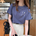 Loose Half Sleeve T-shirt Bottoming Shirt