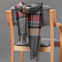 British Plaid Imitation Cashmere Tassels Couple Parent-child Men's Scarf