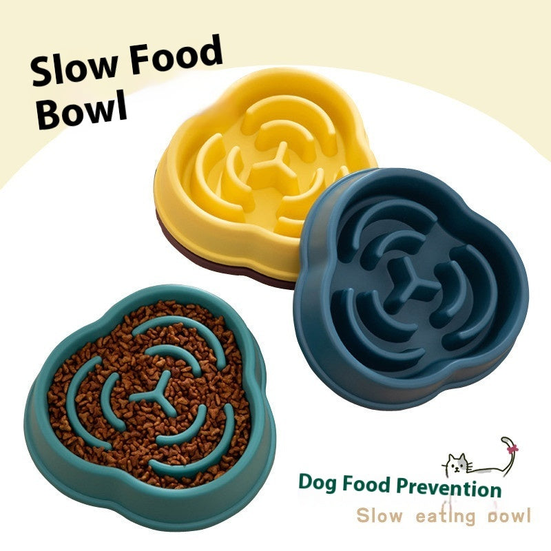 Pet Slow Feeding Bowl Dog Bowl Anti-choke Anti-skid