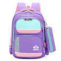 Waterproof Ultra-light Fabric Fashionable Large Capacity Spine Protection Burden Reduction Children's Bags