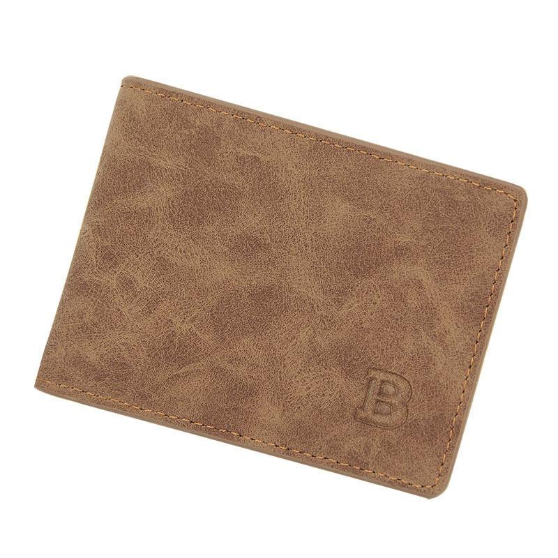 New Fashion Men's Short Vintage Frosted Wallet