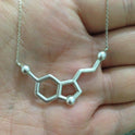 Simple Chemical Molecular Structure Pendant Necklace