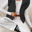 Fashion Slim Sleeveless Stand-up Collar Thermal Waistcoat Cotton-padded Coat